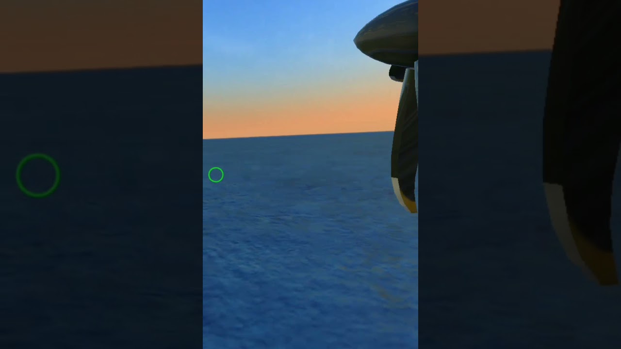 Autopilot emergency lands in water #emergencylanding #waterlanding #landing