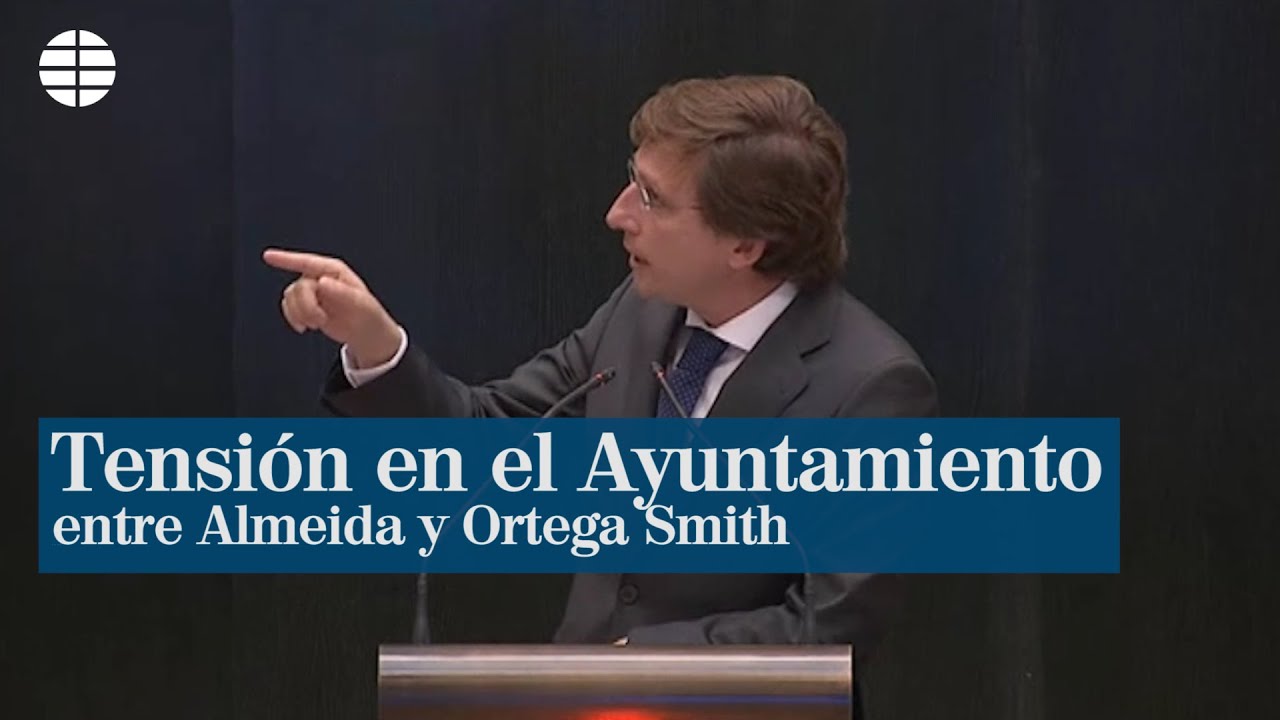 Tensión entre Almeida y Ortega Smith: 