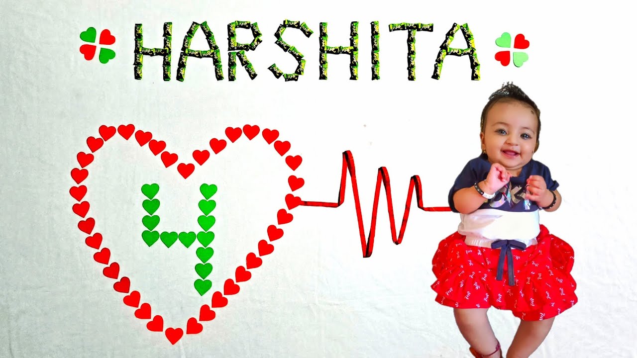 simple & easy 4 months baby photoshoot with name | baby photoshoot ideas | baby photoshoot at home