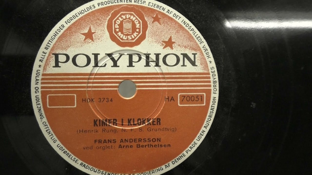 Frans Andersson: Kimer I klokken. (1954). (for Jytte).