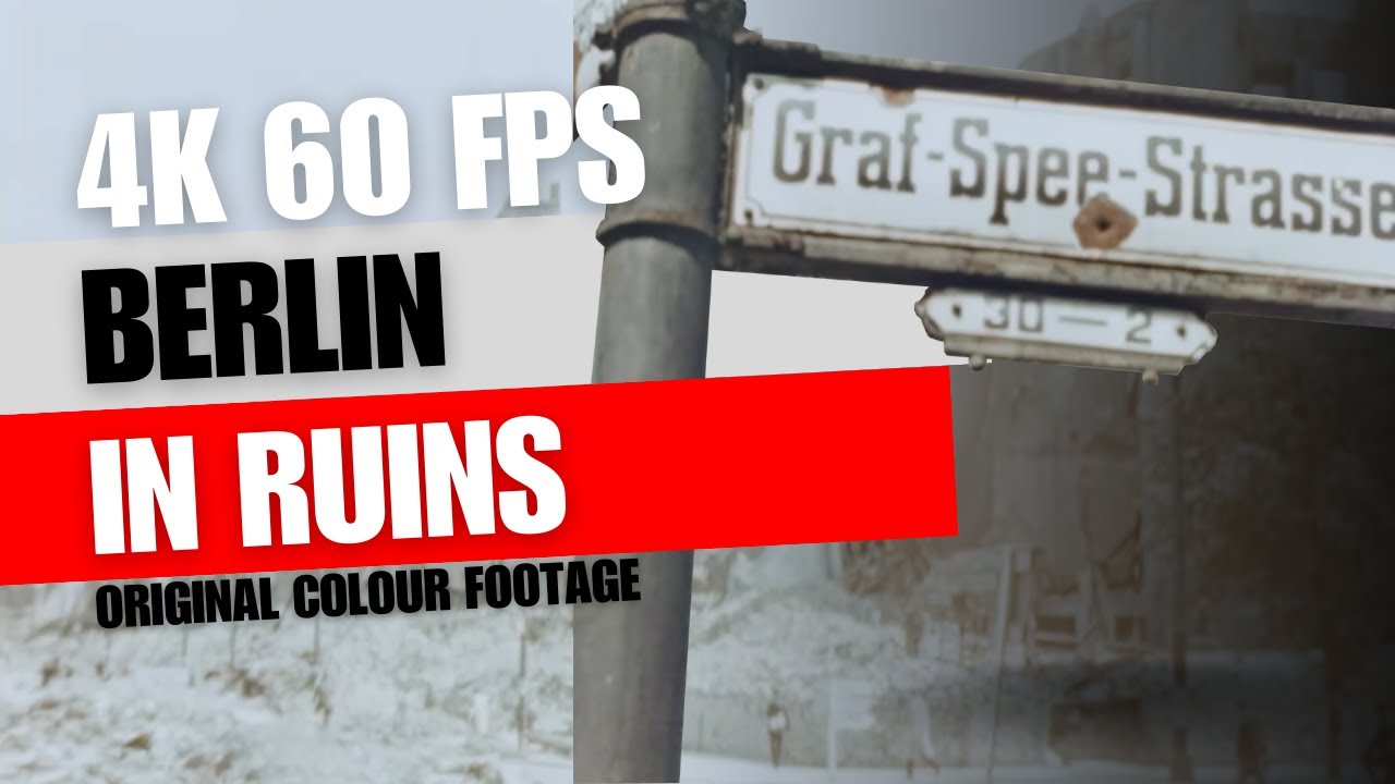 Berlin After the War | Restored color footage | 4K 60 FPS ASMR