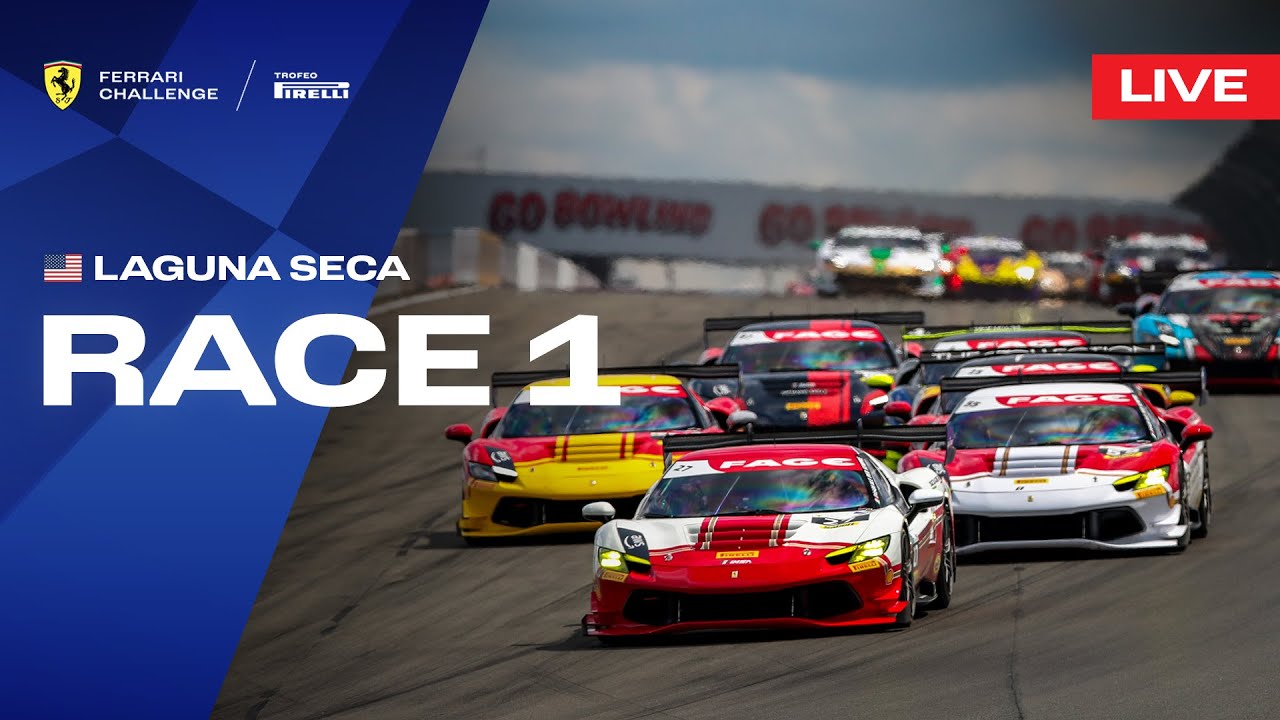 LIVE Ferrari Challenge North America - Laguna Seca, Race 1