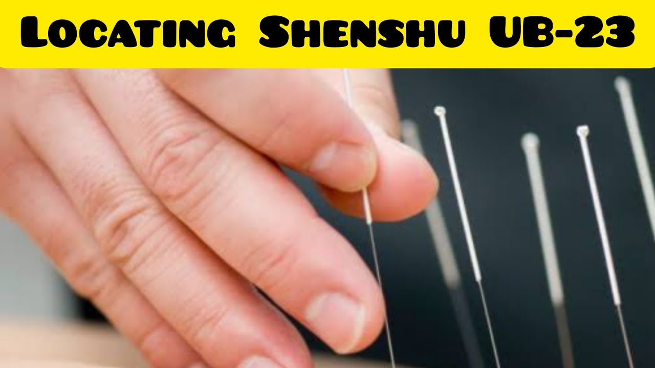 Locating shenshu (UB-23) to treat severe backache