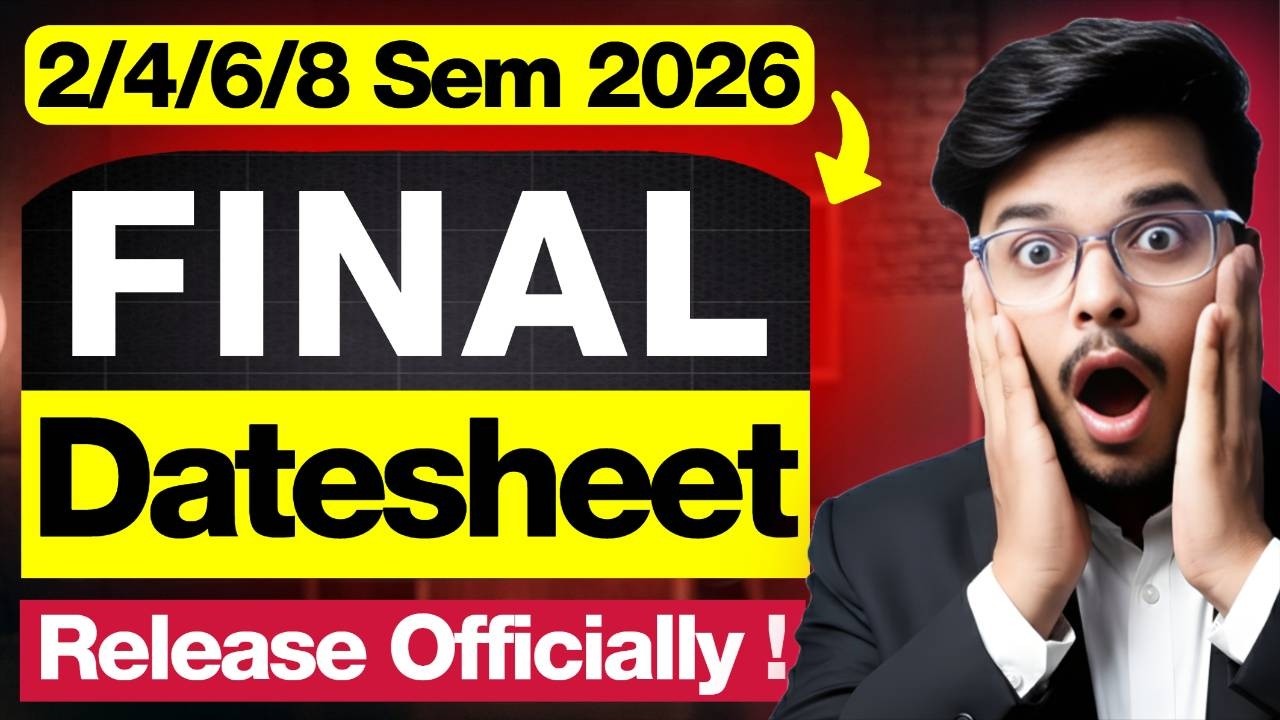 🚨Big News! DU SOL 2/4/6/8 Semester 2026 Final Datesheet Release Officially! | Check Exam Dates Now!