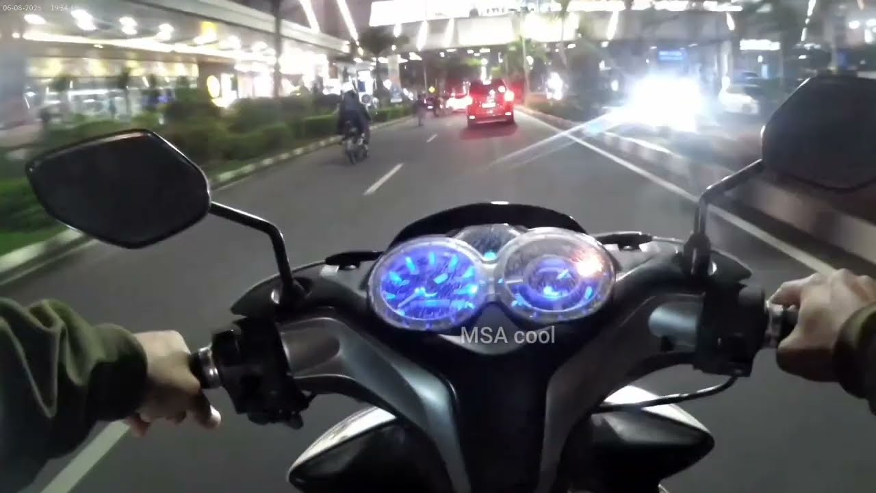 Review action camera AT-M40R resolusi 5k di malam hari || kualitas video mantap👍