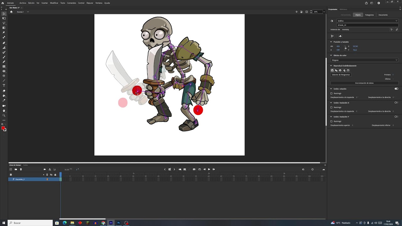 Adobe Animate: инверсная кинематика (IK)