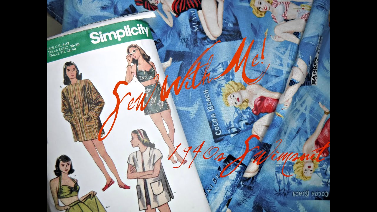 Making a 1940s Swimsuit! ll Sew With Me