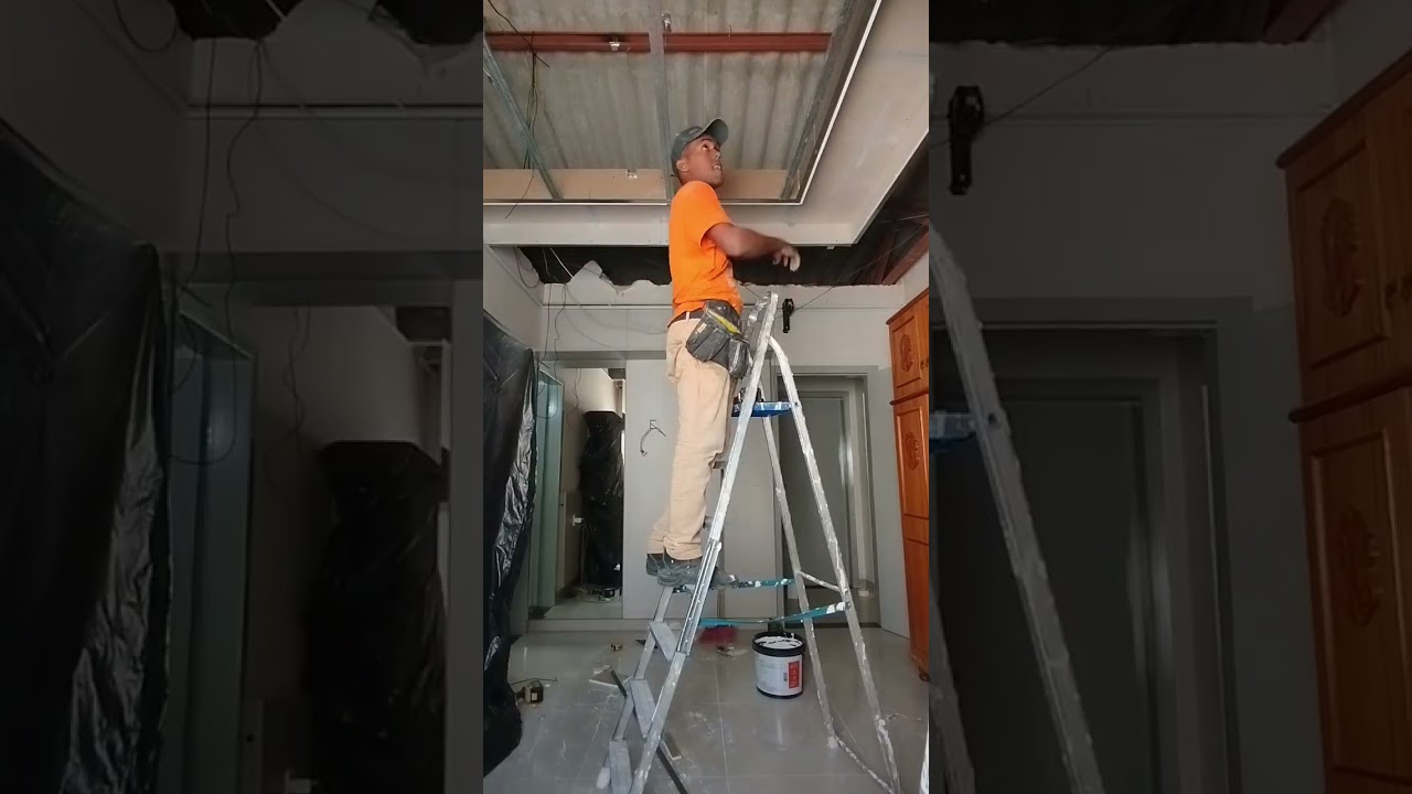 Como Fazer um Forro de Drywall #comofazer #Drywall #gesso #acartonado #steelframe