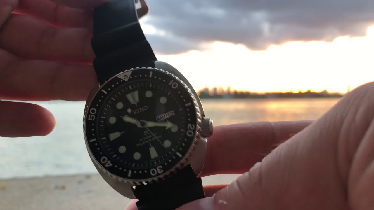 Seiko Turtle srp777 with wrist shot