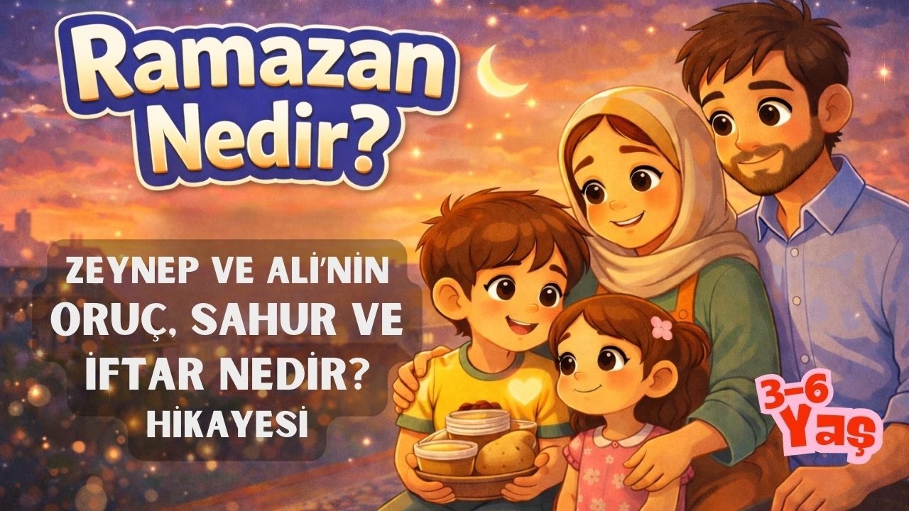 Çocuklar İçin Ramazan Hikayesi | Oruç, Sahur ve İftar Nedir? (3-6 Yaş Eğitici)