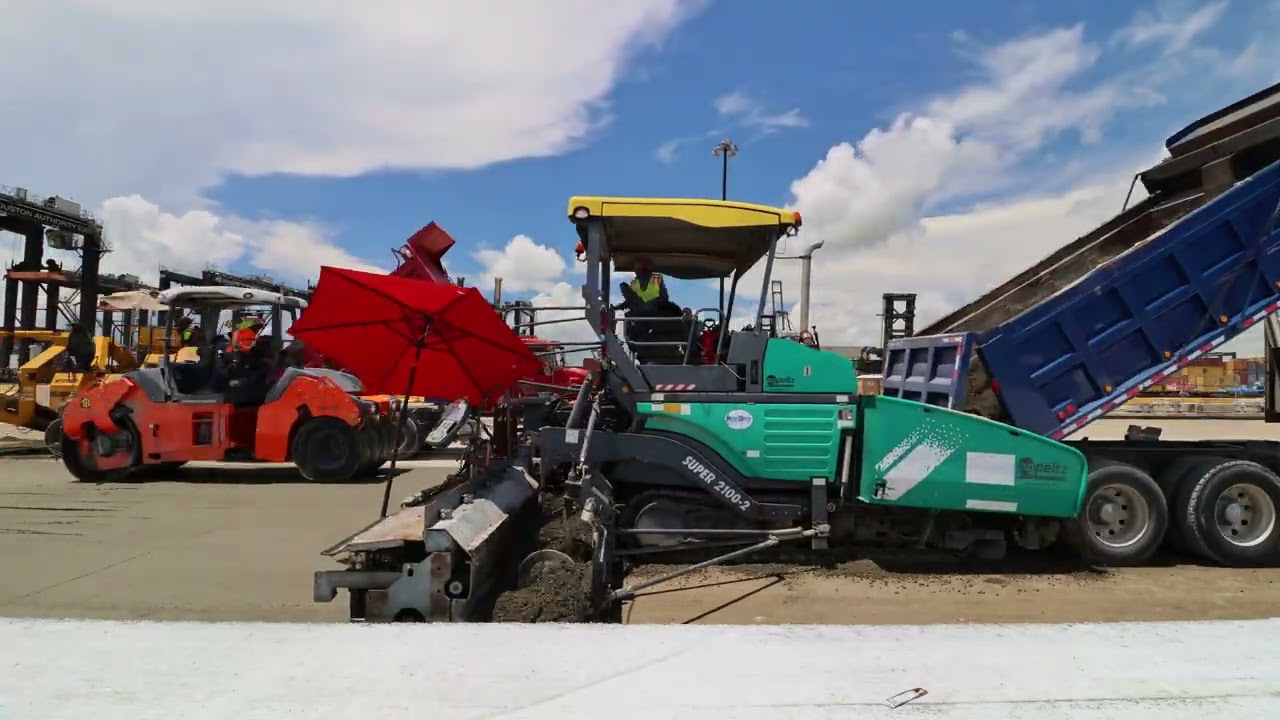 Roller Compacted Concrete (RCC) Paving at Barbours Cut CY 6 & 7, Port Houston | AG Peltz Group
