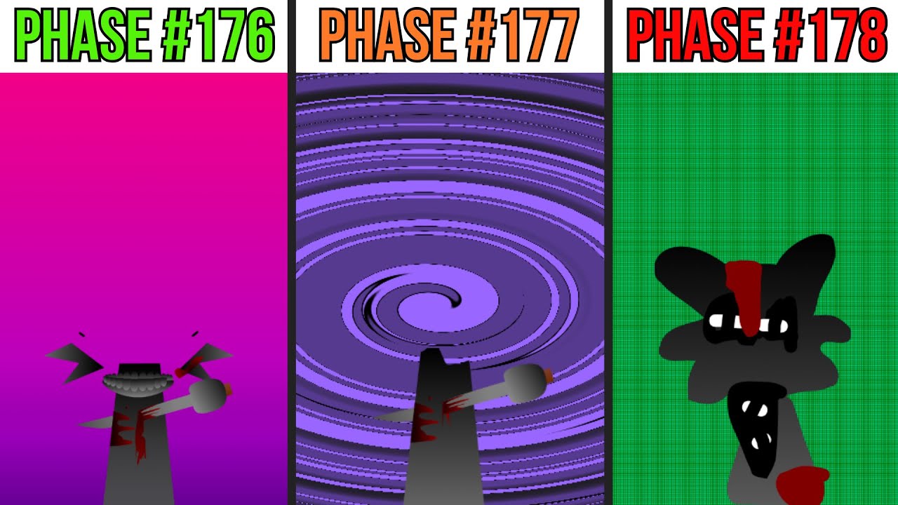 Phase 176 VS Phase 177 VS Phase 178 in Incredibox Sprunki