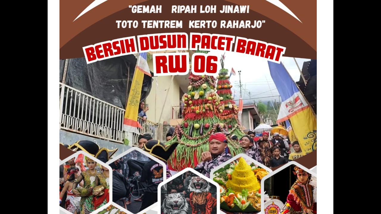 Tumplek Blek Warga Desa dlm menyambut Ruwah Dusun 2026 (Pacet - Mojokerto)