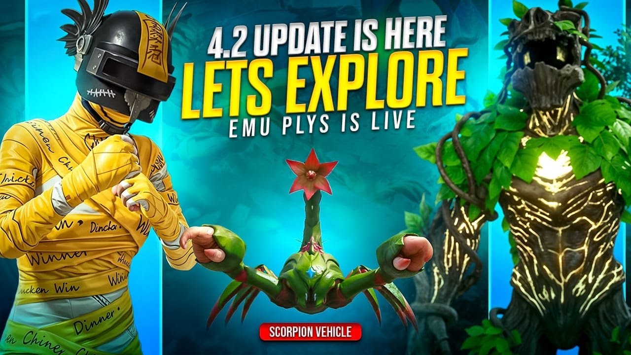 LETS EXPLORE 4.2 UPDATE| NEW UPDATE| NEW EVENTS |PUBGLIVE | EMUPLYS