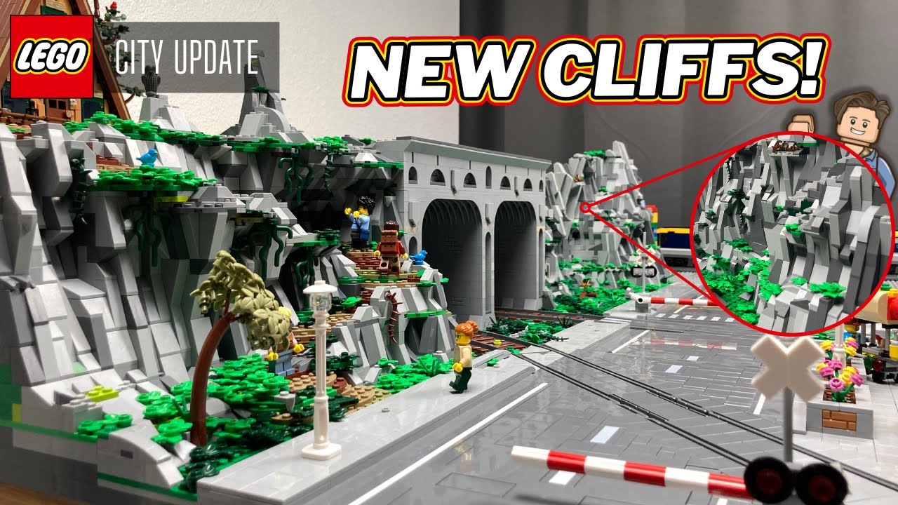 I built a Cliffside by the LEGO Train Tunnel
