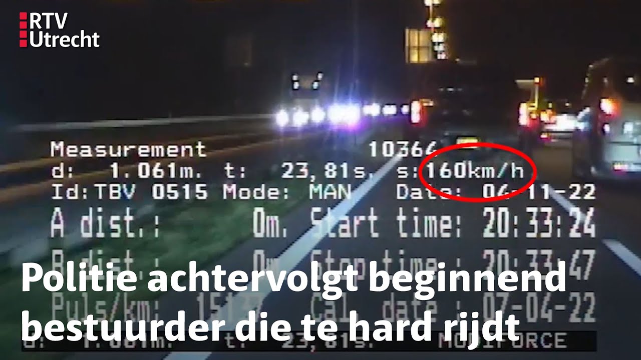 De Verkeerspolitie: Bestuurder rijdt te hard en haalt rechts in | RTV Utrecht