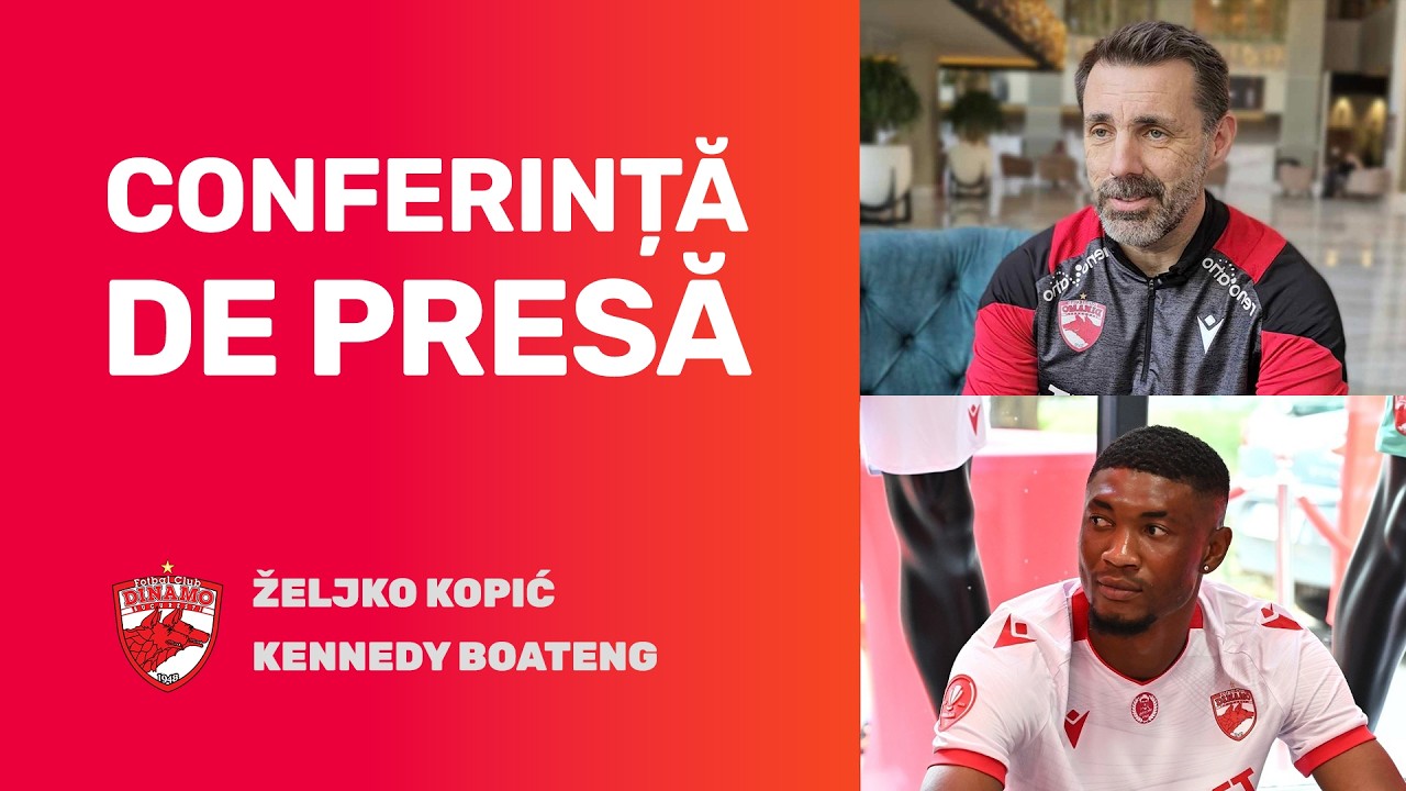 Conferință de presă Dinamo » Željko Kopić și Kennedy Boateng prefațează meciul cu FC Argeș