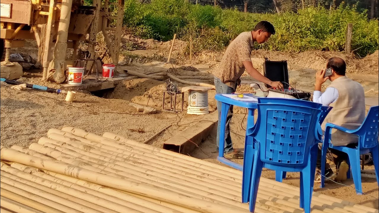 @Deep tube well boring- Electrical resistivity Data logging for best water aquifer