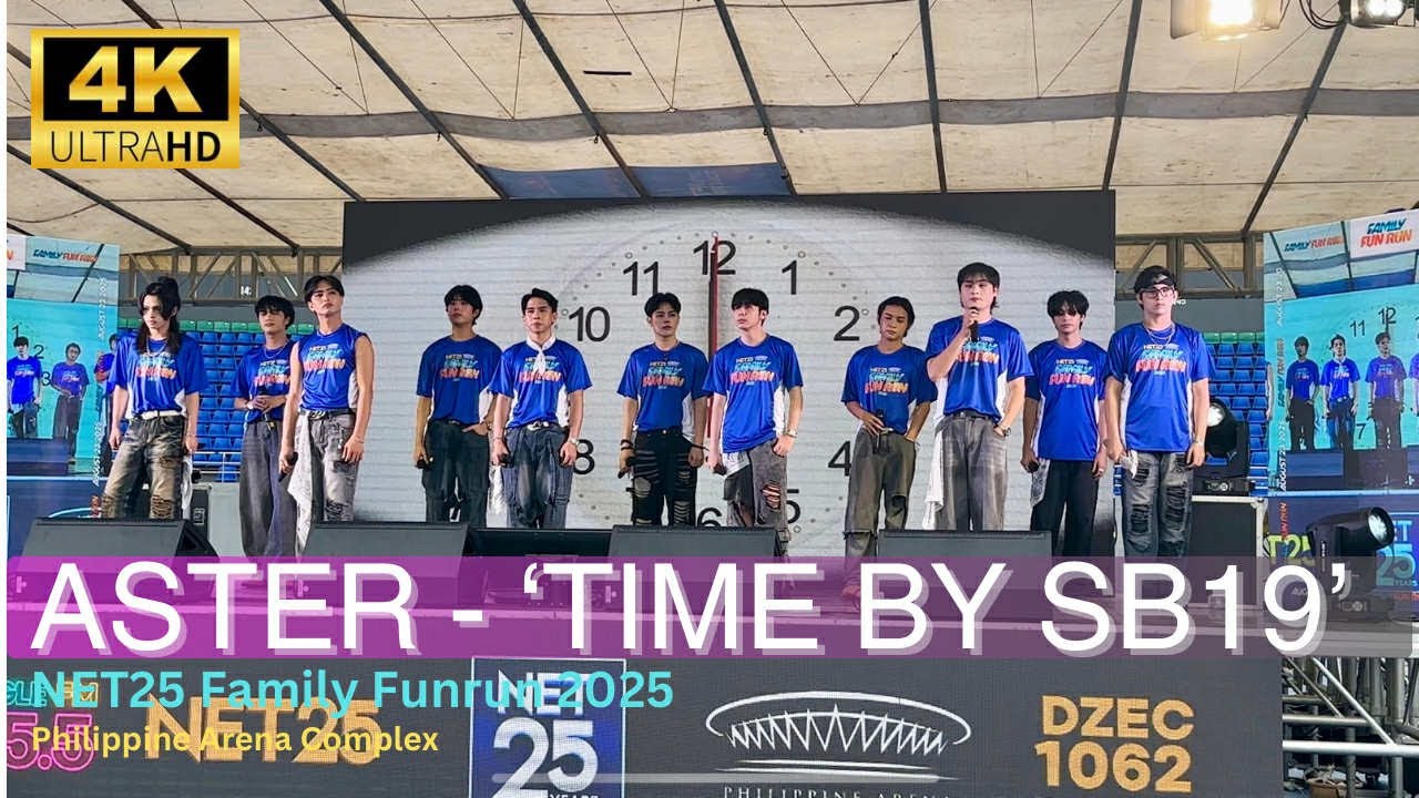 [FANCAM] ASTER - ‘TIME by SB19’ Cover Performance at NET25 Family Run 2025 Philippine Arena Complex