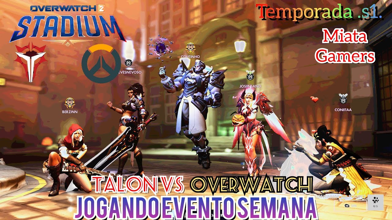 Overwatch.miatagamers.evento.temporada.s1.talon.vs.Overwatch.semana.jogando.jogo.rápidor.ptbr