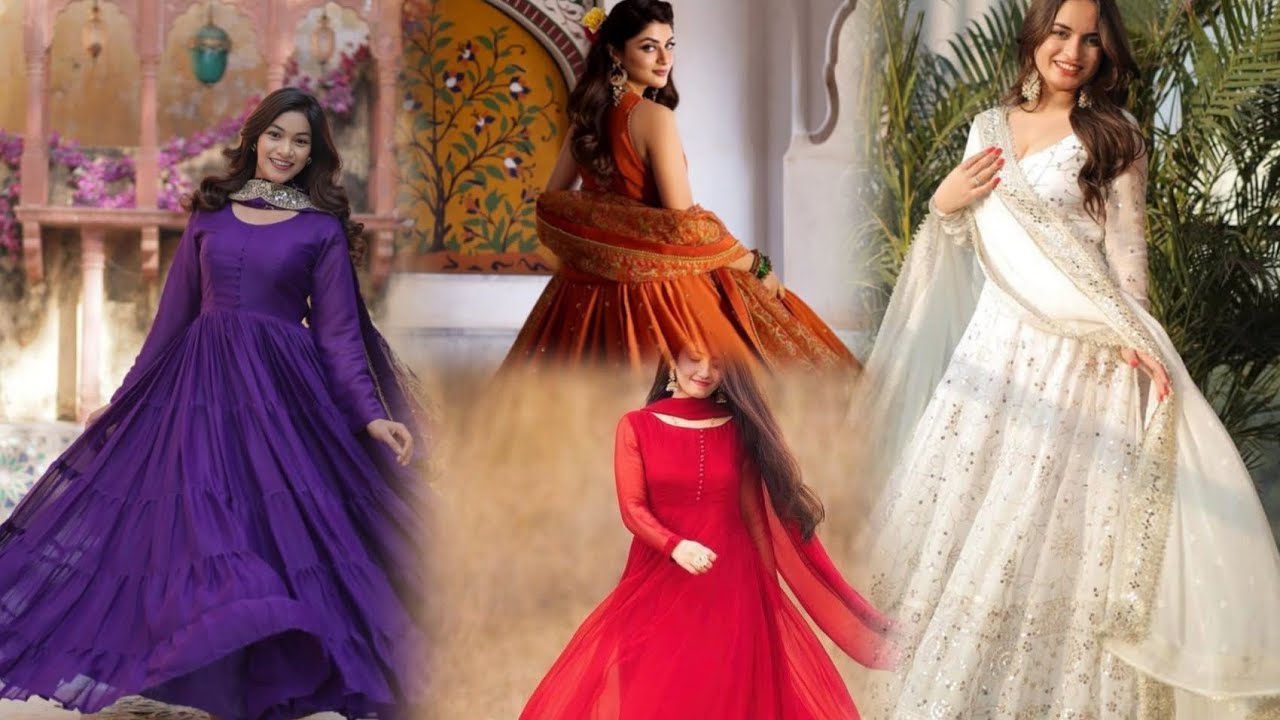 LATEST FASHIONABLE ANARKALI SUITE DESIGN PATTERNS 🧐@designersamruddhiadkardesi2467