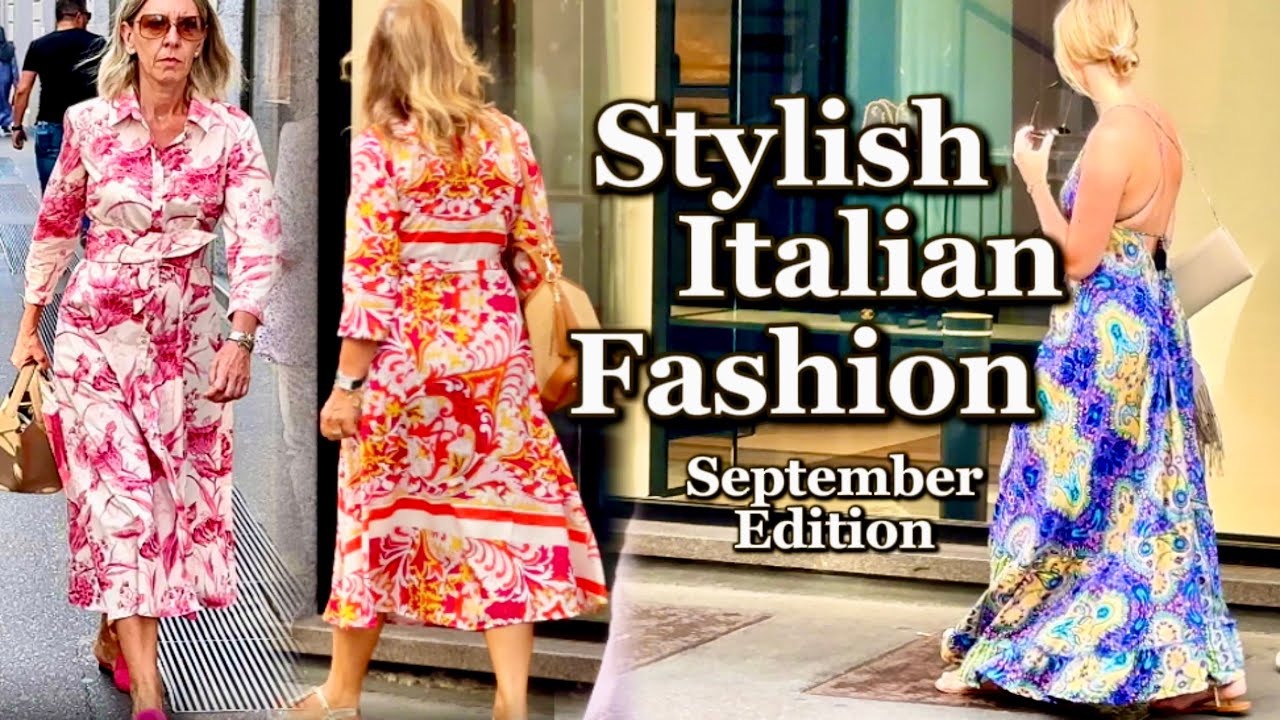 September 2024 Stylish Italian Fashion | Milan Street Style & Elegance | Sidewalk Milan 🇮🇹