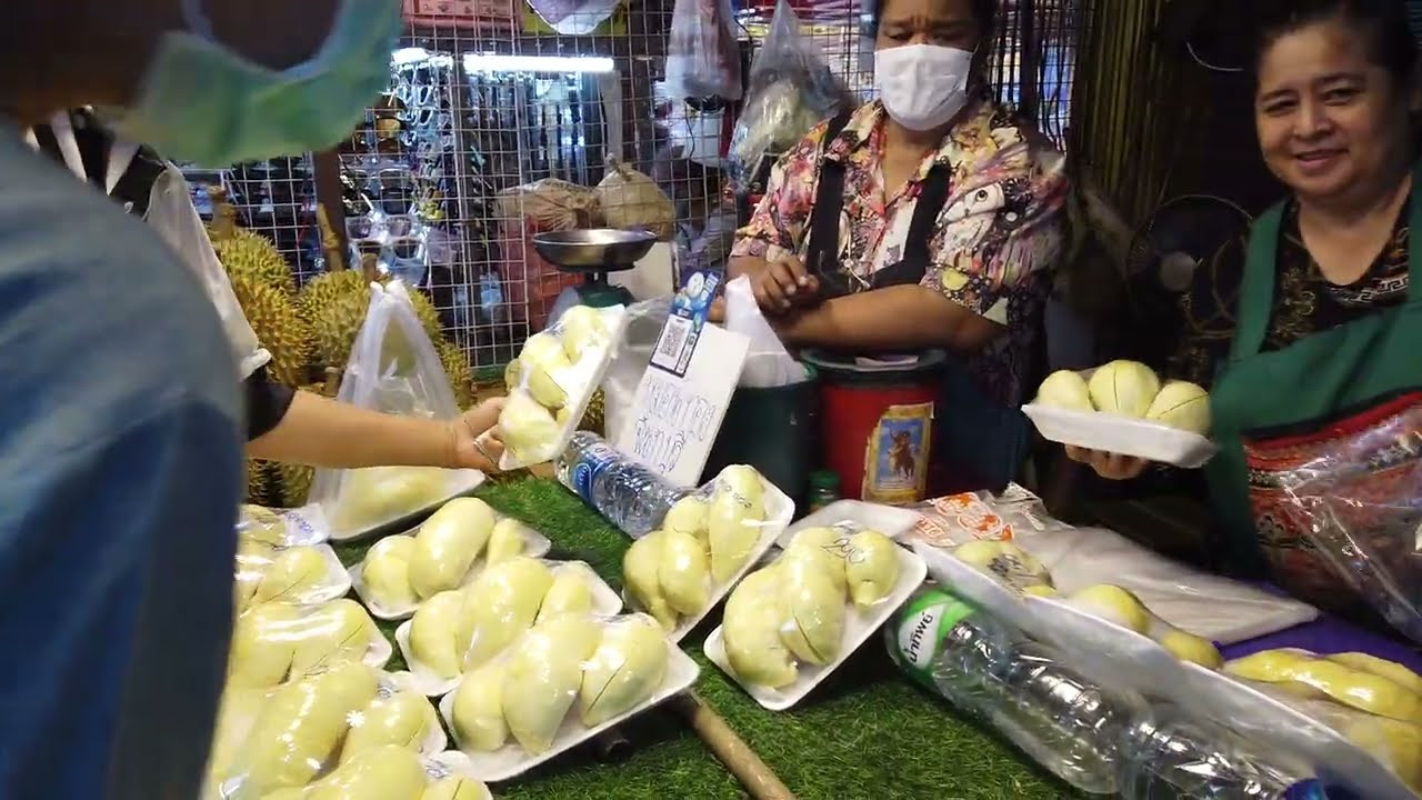 Bangkok Local Market Food Tour | BTS Samrong Station | Thailand