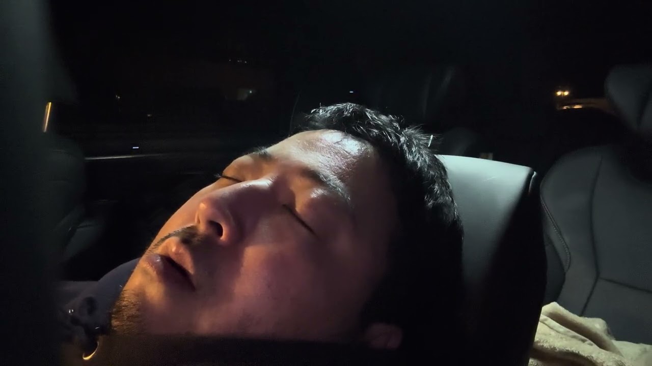 asmr snoring Real Sleep Apnea at Tokyo Disneyland parking area いびき 無呼吸症候群