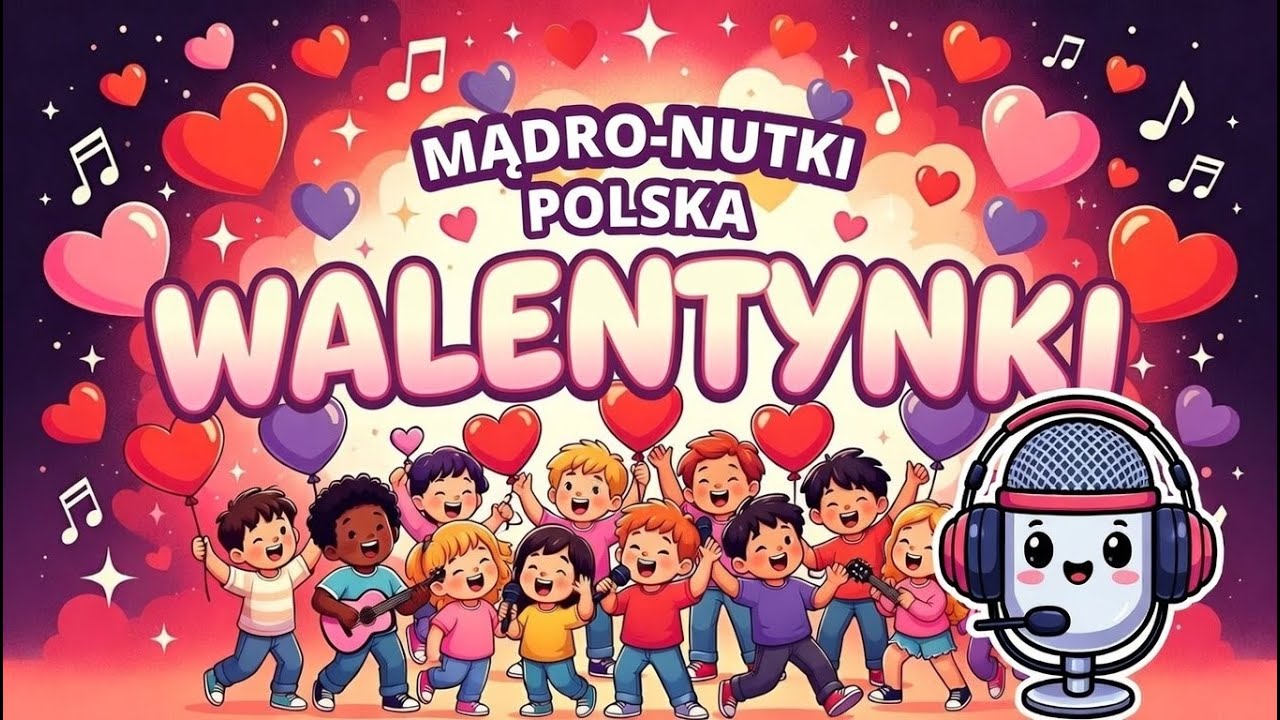 Serduszko puka bum, bum, bum! 💖 Piosenka na Walentynki dla dzieci | Mądro-Nutki - Polska