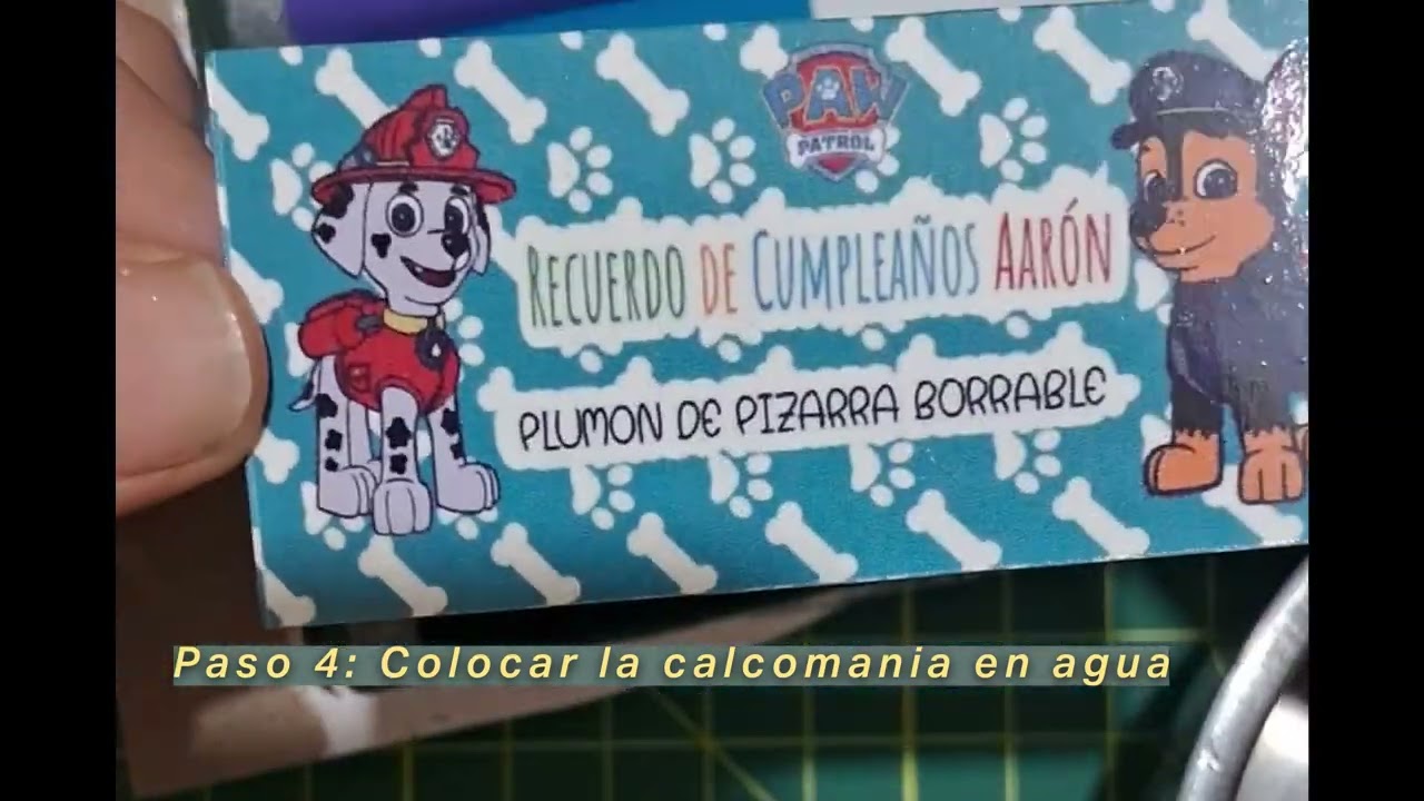 Papel de Transferencia al agua inkjet transparente (Waterslide Decal)