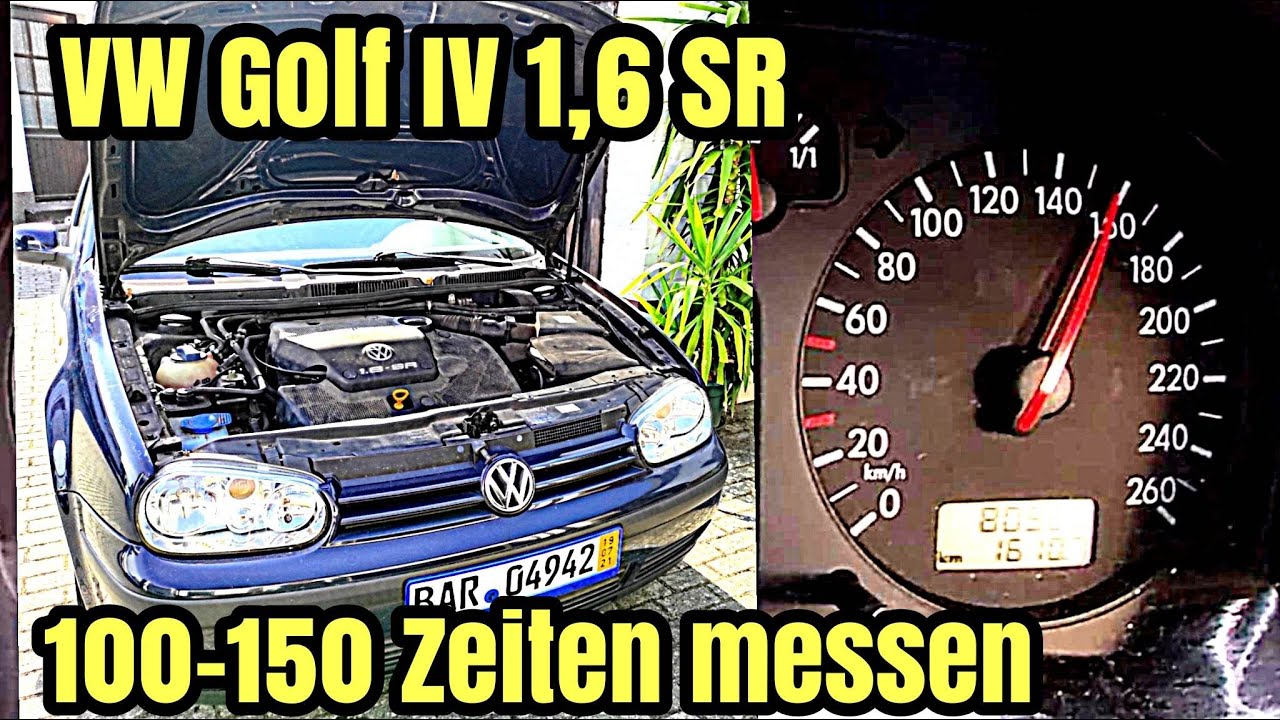 Zeiten messen mit Oma's Golf! - VW Golf IV 1,6 SR | 100-150 Dragy GPS Box | Youngtimer 2021