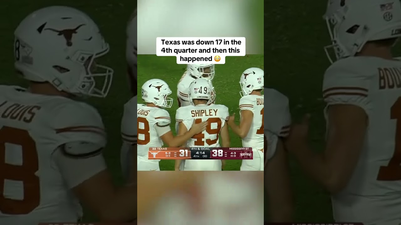 Texas came all the way back 🤘