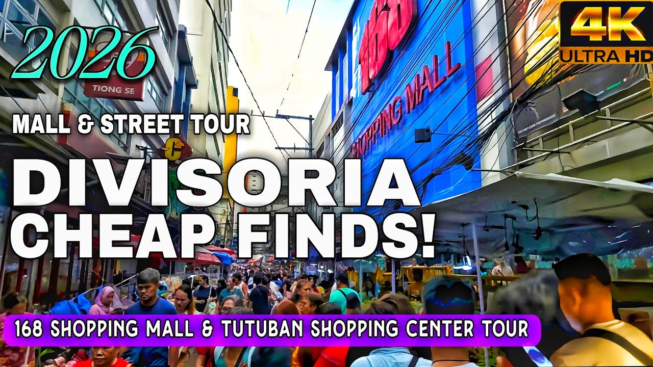 DIVISORIA 2026! Philippines' Ultimate Bargain Shopping Hub | Tondo Manila Street & Mall Tour In 4K 