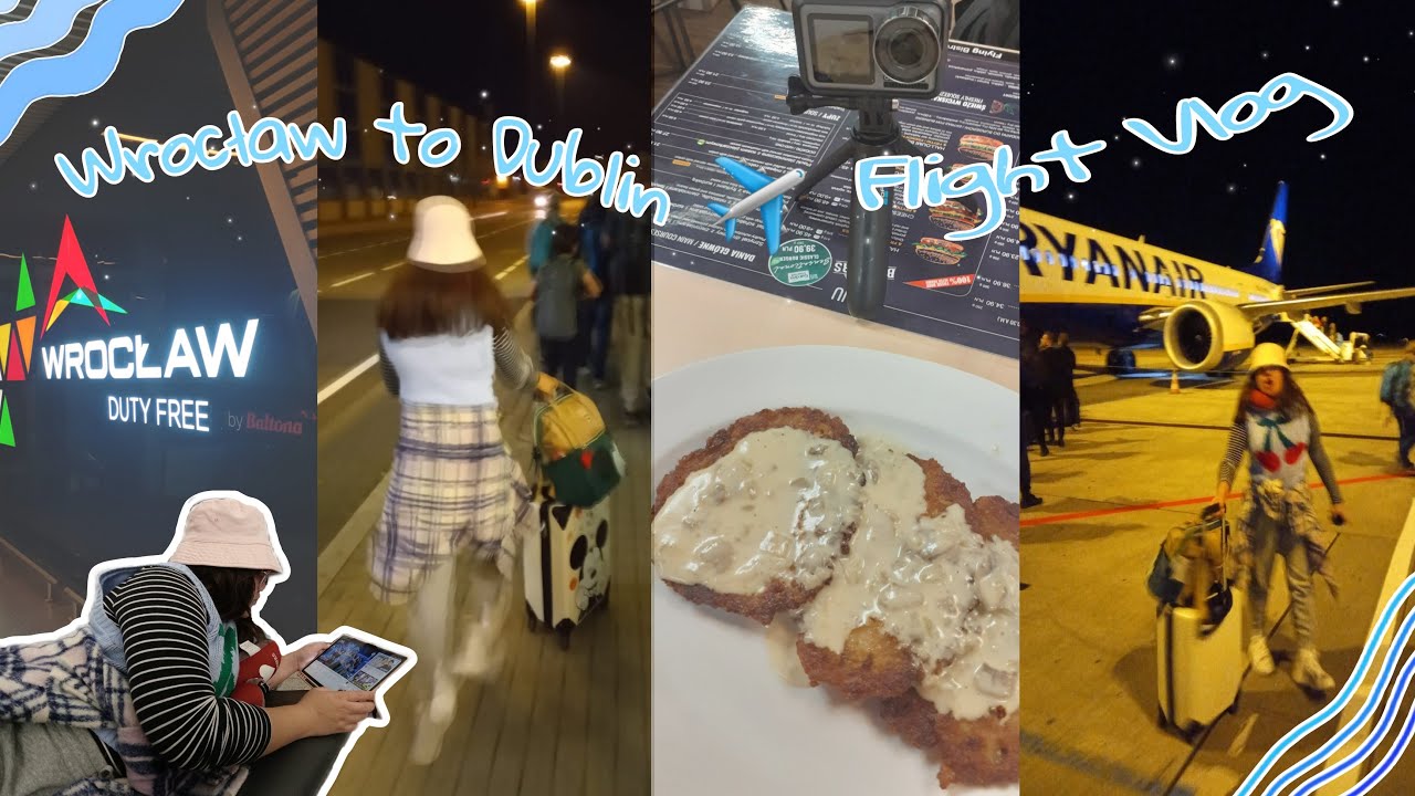 Flight Report 2022 ✈️ Wrocław Poland to Dublin Ireland Travel vlog | RyanAir review | itzkeithnicole