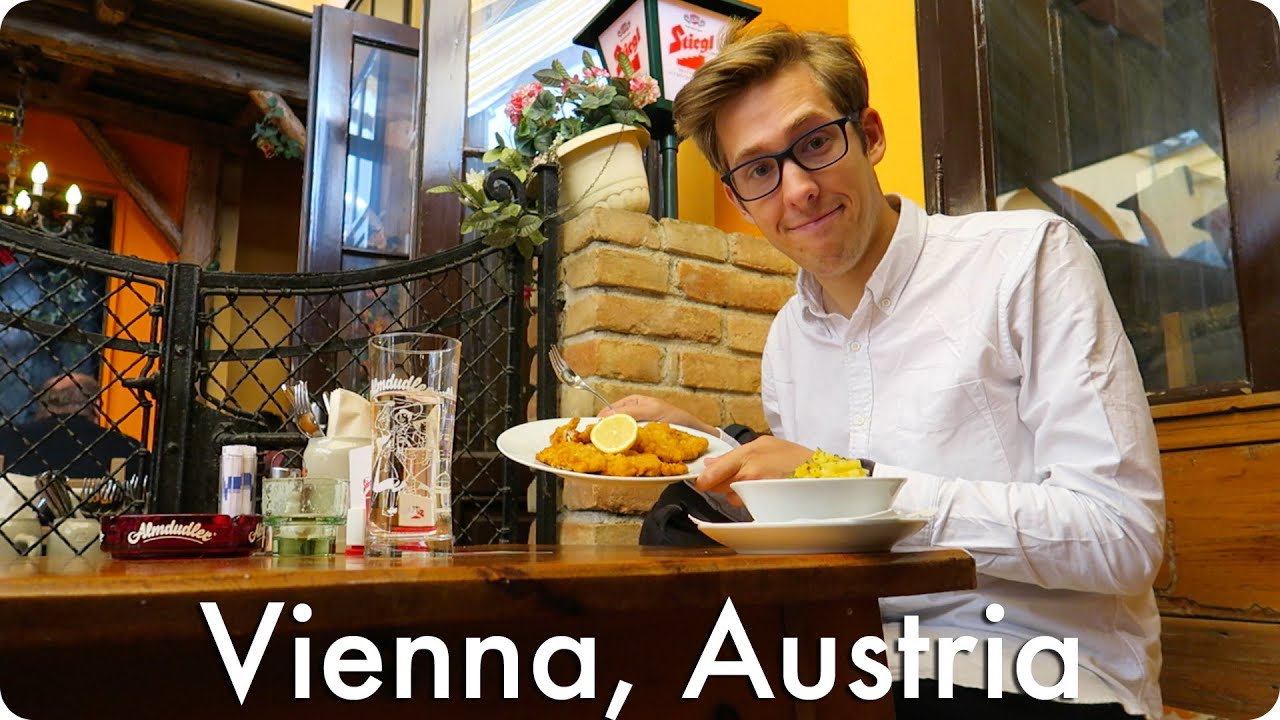 Trying Wiener Schnitzel in Vienna Austria! | Evan Edinger Travel
