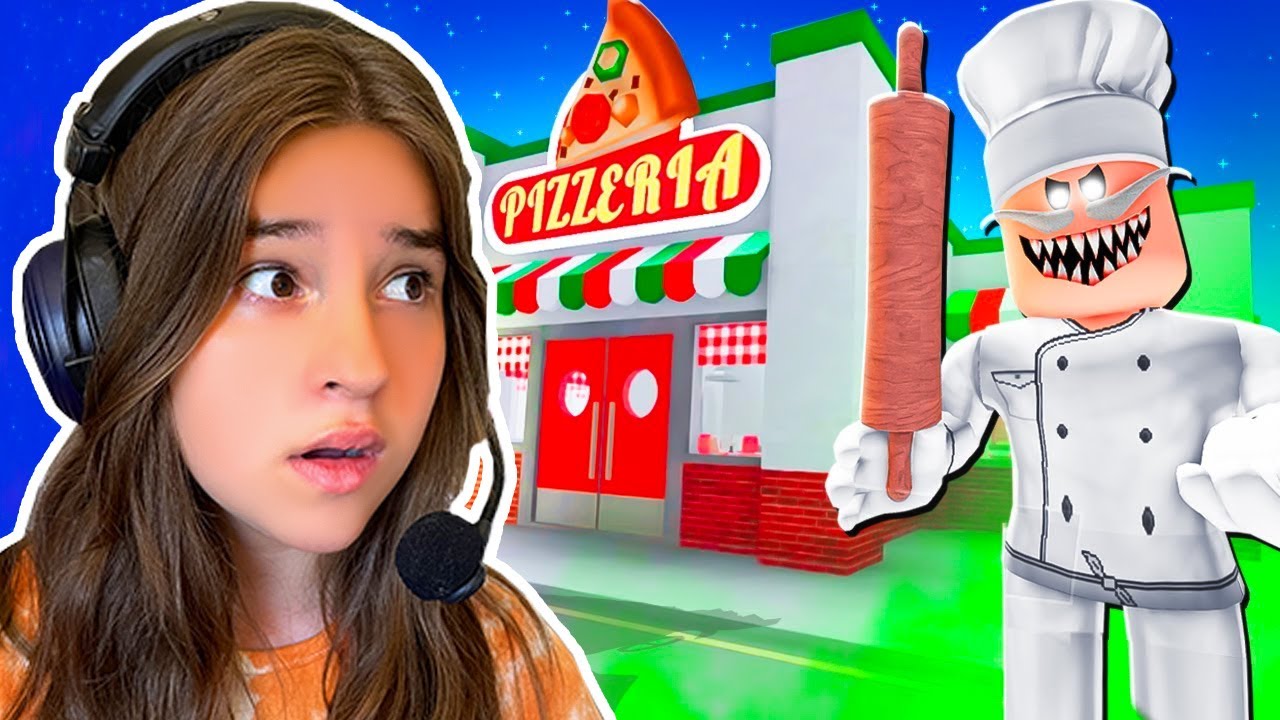 S'&Eacute;CHAPPER DE LA PIZZERIA DE PAPA PIZZA (avant de devenir une pizza😭) - ROBLOX