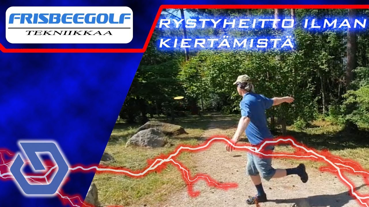 Frisbeegolf tekniikkaa: Rystyheitto ilman kiertämistä