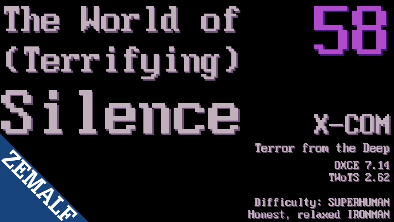 058 | The World of Terrifying Silence | January 2039 (2nd in-game year) | X-COM: Terror from