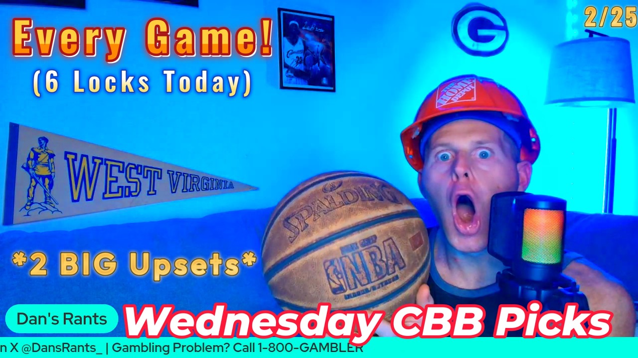 College Basketball Picks (EVERY GAME) - Wednesday, February 25th | 6 LOCKS!