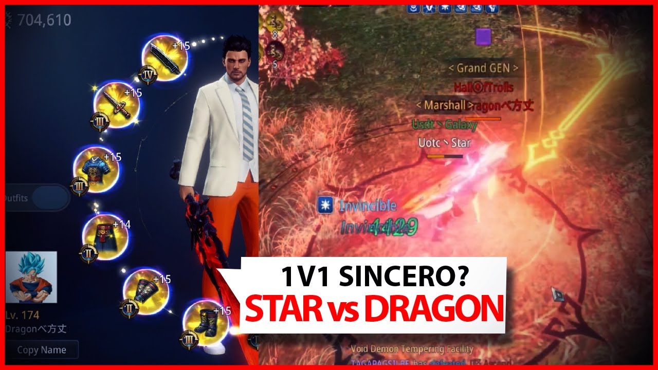 STAR vs DRAGON, LANCEIRO 675K vs GUERREIRO 704K - MIR4