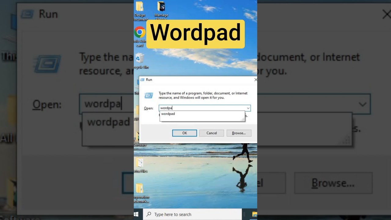 How to Open WordPad #computer #shorts #shortsvideo #tricks #tips #short #shortfeed #youtubeshorts