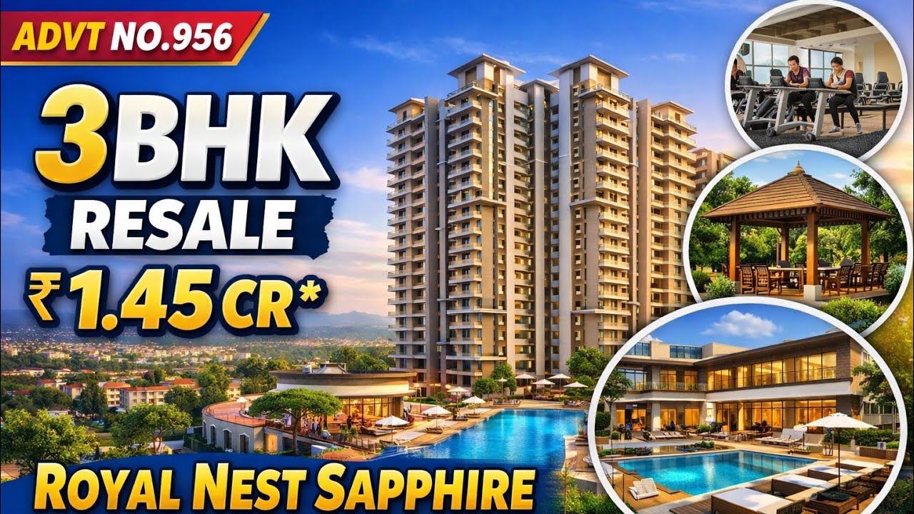 3BHK Luxury Flat for Sale @1.45 Cr | Royal Nest Sapphire Kunjwani Bypass Jammu | Advt 956