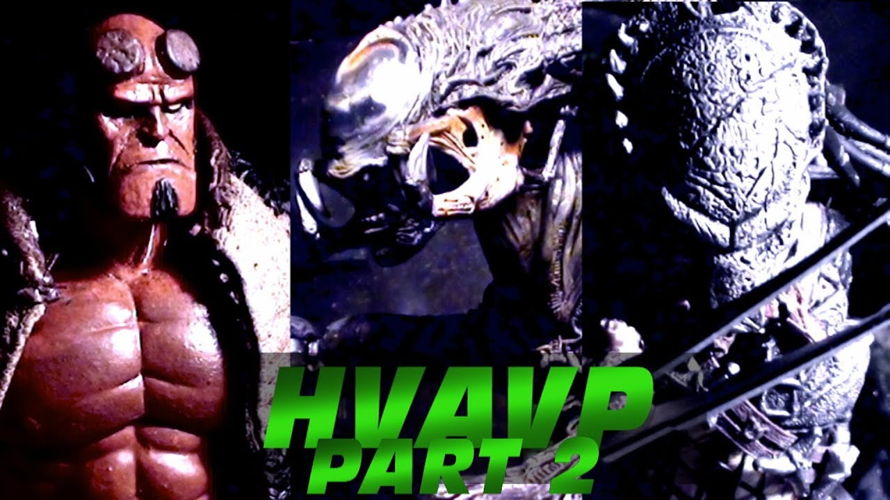Hellboy VS Aliens VS Predator Part 2 - Epic Stop Motion Fight!