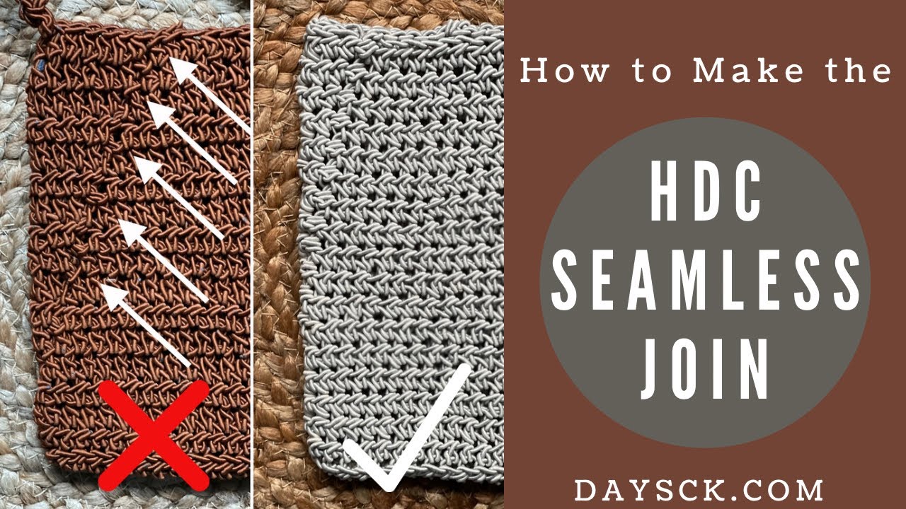 How to Make Seamless Half Double Crochet Rounds