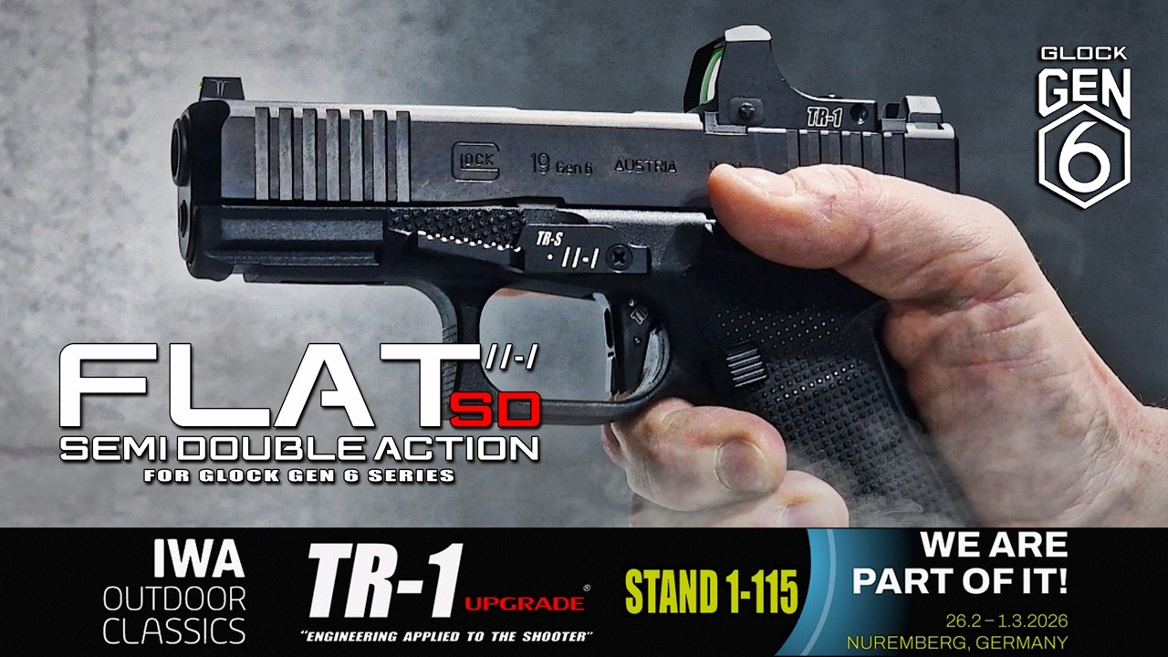 Glock Gen 6 FLAT SD Trigger (Semi Double Action) | TR-1 Upgrade Full Setup + Co-Witness Test