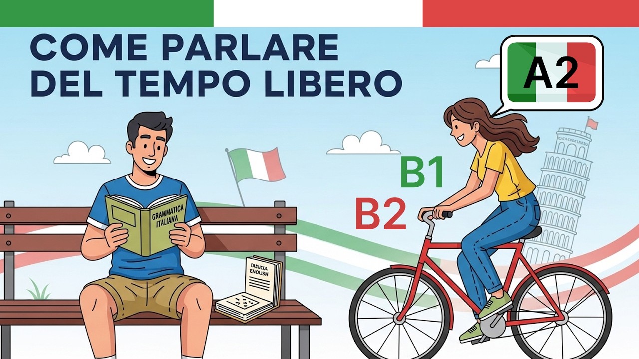Italiano Pratico A2-B1 Podcast: Impara a parlare del tempo libero in italiano facilmente