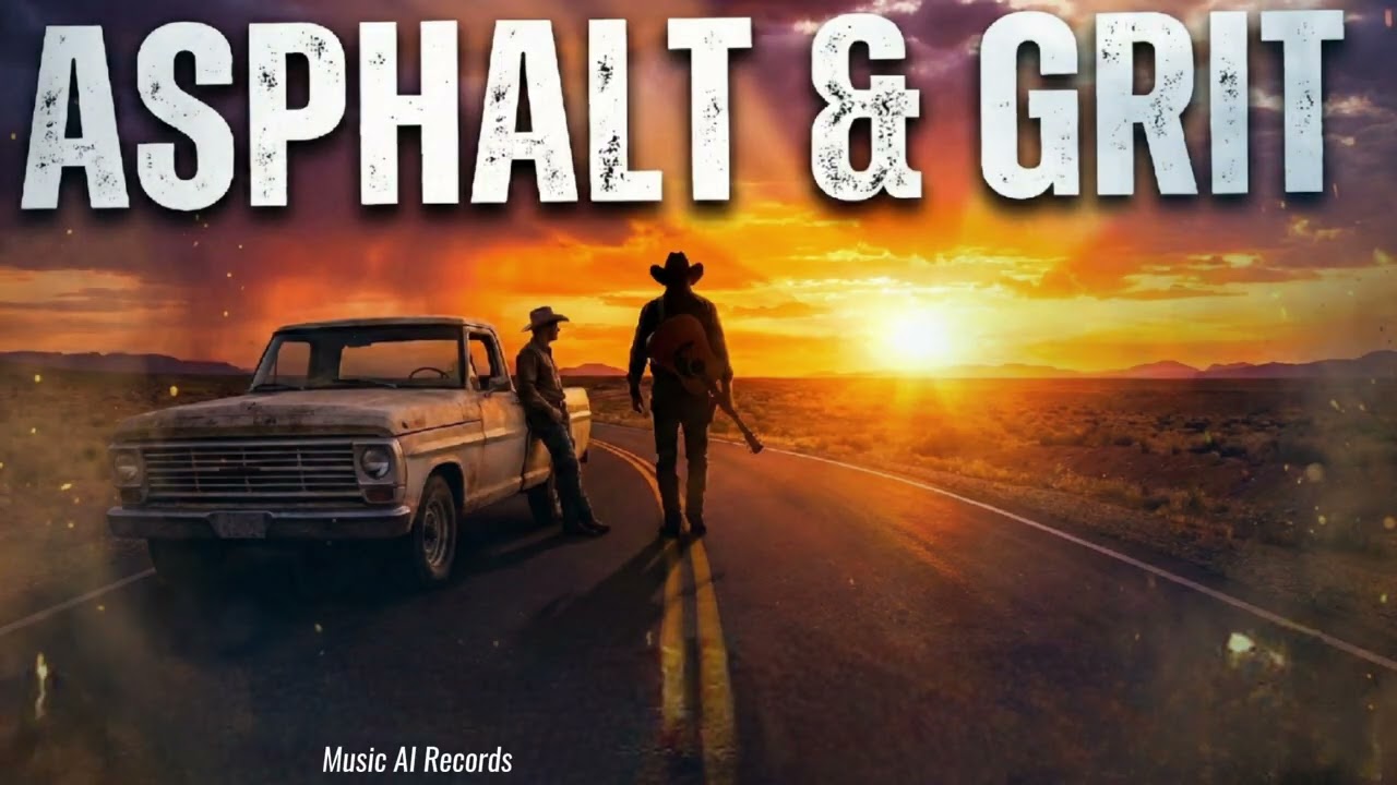 Heavy Country Rock | ASPHALT & GRIT - Music AI Records Official.
