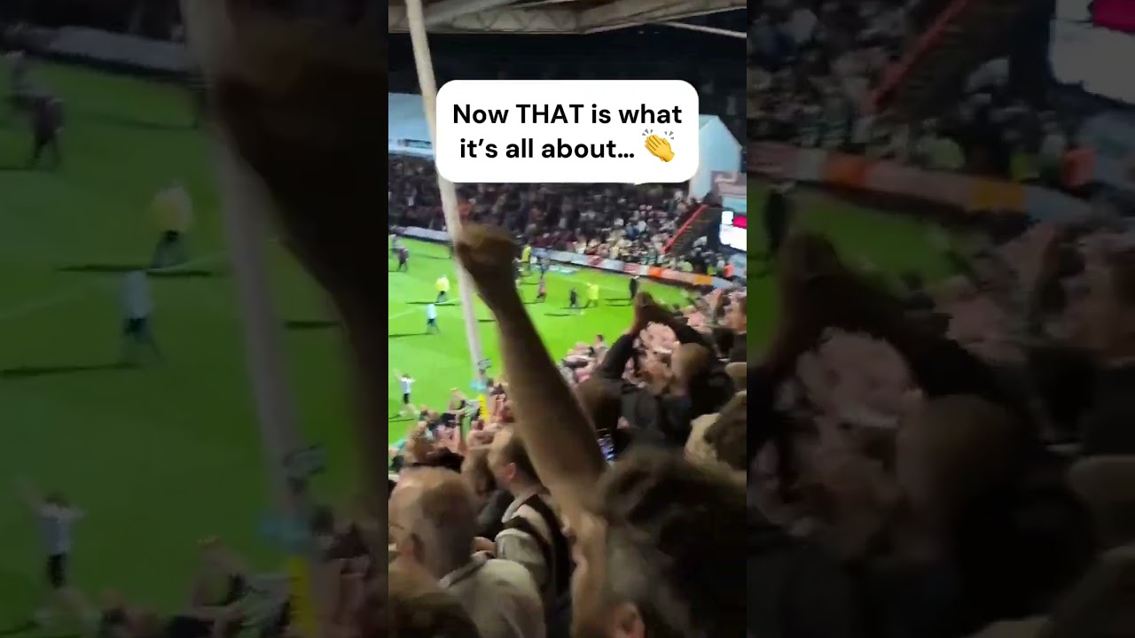 Can it get any better than this for those Grimsby fans? 😅(Video: cj11tt) #footballfans #shorts