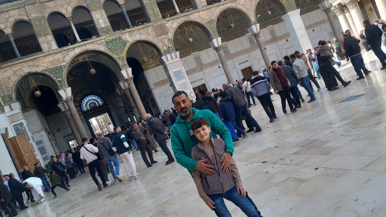 أول مرة بالشام… وأول صلاة بالجامع الأموي 🤍✨📖 