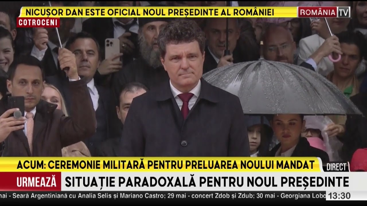 Nicusor Dan primit cu ceremonie militara la Palatul Cotroceni!